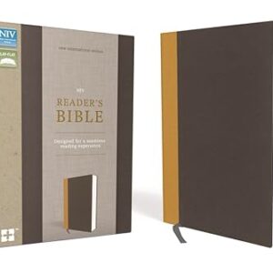 NIV, Reader’s Bible, Cloth over Board, Gold/Gray