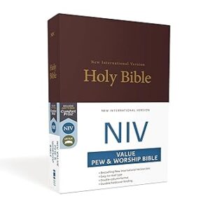 NIV, Value Pew and Worship Bible, Hardcover, Burgundy