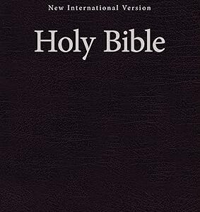 NIV, Single-Column Pew and Worship Bible, Large Print, Hardcover, Black