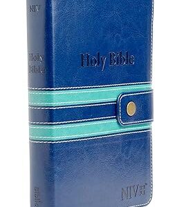 NIV Compact PU DT Thumb Index Gilt Edges Blue/Green