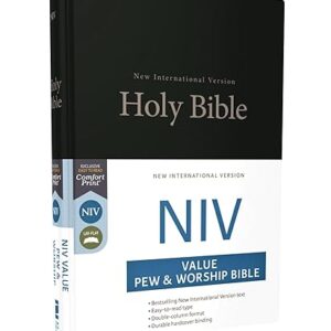 NIV, Value Pew and Worship Bible, Hardcover, Black