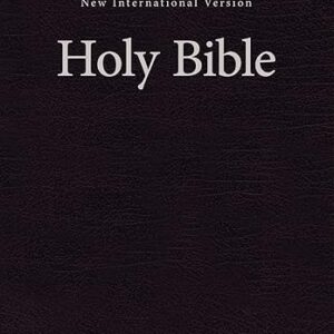 NIV, Single-Column Pew and Worship Bible, Large Print, Hardcover, Black