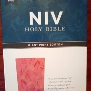 NIV Reference Bible – Giant Print Edition – Pink Leathersoft Comfort Print