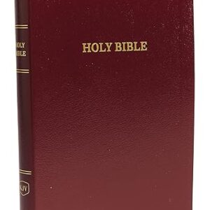 KJV Holy Bible: Thinline with Cross References, Burgundy Leather-Look, Red Letter, Comfort Print: King James Version