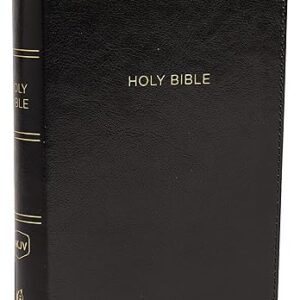 NKJV, Reference Bible, Compact Large Print, Leathersoft, Black, Red Letter, Comfort Print: Holy Bible, New King James Version