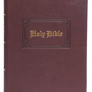 KJV Holy Bible: Large Print Thinline, Brown Leathersoft, Red Letter, Comfort Print: King James Version