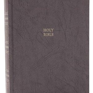 KJV Holy Bible: Paragraph-style Large Print Thinline with 43,000 Cross References, Gray Hardcover, Red Letter, Comfort Print: King James Version