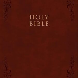 KJV Large Print Personal Size Reference Bible, Burgundy LeatherTouch, Red Letter, Pure Cambridge Text, Presentation Page, Cross-References, Full-Color Maps, Easy-to-Read Bible MCM Type