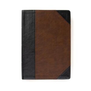 KJV Super Giant Print Reference Bible, Black/Brown LeatherTouch