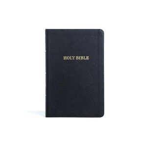 KJV Thinline Bible, Black LeatherTouch, Red Letter, Pure Cambridge Text, Presentation Page, Full-Color Maps, Easy-to-Read Bible MCM Type