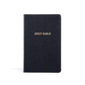 KJV Thinline Reference Bible, Black LeatherTouch, Red Letter, Pure Cambridge Text, Presentation Page, Cross-References, Full-Color Maps, Easy-to-Read Bible MCM Type