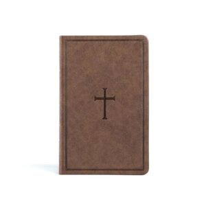 KJV Thinline Reference Bible, Brown LeatherTouch, Red Letter, Pure Cambridge Text, Presentation Page, Cross-References, Full-Color Maps, Easy-to-Read Bible MCM Type