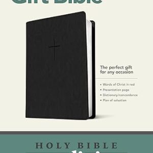 NLT Premium Gift Bible, Black: New Living Translation, Black Leatherlike, Premium Gift Bible