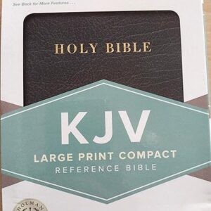 KJV Large Print Compact Bible, Black, Indexed