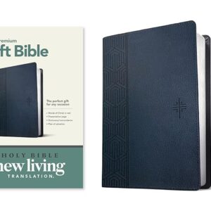 Premium Gift Bible NLT (LeatherLike, Blue Cross, Red Letter)