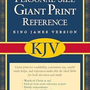 KJV Personal Size Giant Print Reference Bible (Imitation Leather, Black, Red Letter)