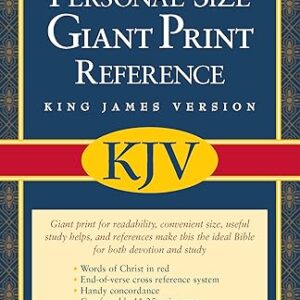 KJV Personal Size Giant Print Reference Bible (Imitation Leather, Burgundy, Red Letter)