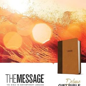 The Message Deluxe Gift Bible (Leather-Look, Brown/Saddle Tan): The Bible in Contemporary Language