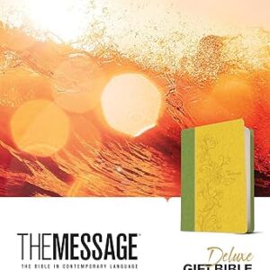 The Message Deluxe Gift Bible (Leather-Look, Sunlight/Grass): The Bible in Contemporary Language