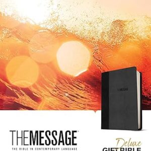 The Message Deluxe Gift Bible (Leather-Look, Black/Slate): The Bible in Contemporary Language