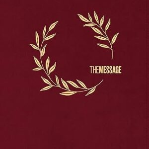 The Message Deluxe Gift Bible, Large Print (Leather-Look, Cranberry Laurels): The Bible in Contemporary Language