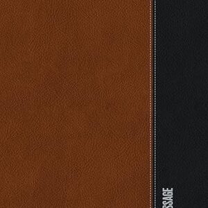 The Message Deluxe Gift Bible, Large Print (Leather-Look, Saddle Tan/Black): The Bible in Contemporary Language