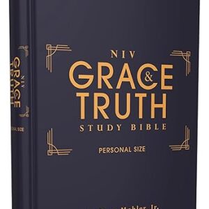 NIV, The Grace and Truth Study Bible (Trustworthy and Practical Insights), Personal Size, Hardcover, Red Letter, Comfort Print