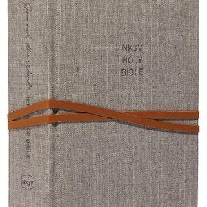 NKJV, Journal the Word Reference Bible, Cloth over Board, Gray, Red Letter, Comfort Print: Let Scripture Explain Scripture. Reflect on What You Learn