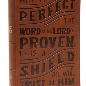 NKJV, Personal Size Reference Bible, Verse Art Cover Collection, Leathersoft, Tan, Red Letter, Comfort Print: Holy Bible, New King James Version