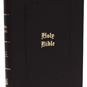 KJV Holy Bible: Large Print with 53,000 Center-Column Cross References, Black Leathersoft, Red Letter, Comfort Print (Thumb Indexed): King James Version