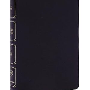 NKJV, Large Print Thinline Reference Bible, Blue Letter, Maclaren Series, Leathersoft, Black, Comfort Print: Holy Bible, New King James Version