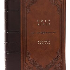 KJV Holy Bible: Giant Print Thinline Bible, Brown Leathersoft, Red Letter, Comfort Print: King James Version (Vintage Series)