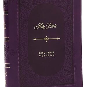 KJV Holy Bible: Giant Print Thinline Bible, Purple Leathersoft, Red Letter, Comfort Print: King James Version (Vintage Series)