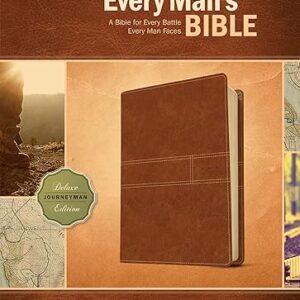 Every Man’s Bible NIV, Deluxe Journeyman Edition (LeatherLike, Tan) – Study Bible for Men with Study Notes, Book Introductions, and 44 Charts