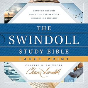 Tyndale NLT The Swindoll Study Bible, Large Print (Hardcover) – New Living Translation Study Bible by Charles Swindoll, Includes Study Notes, Book Introductions, Application Articles and More!