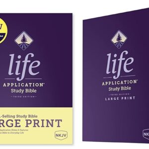 NKJV Life Application Study Bible, Third Edition, Large Print (Hardcover, Red Letter)