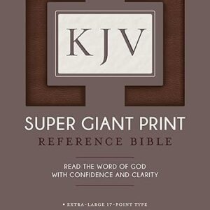 KJV Super Giant Print Reference Bible (Flexisoft, Brown, Red Letter)