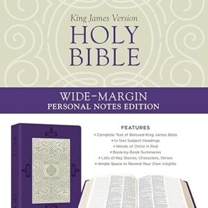 Holy Bible: Wide-Margin Personal Notes Edition [Lavender Plume]